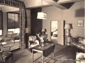 Original seating area in guest room