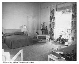 Renovated guest room in 1946