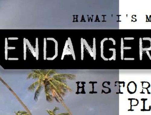 ANNOUNCING Hawai‘i’s MOST ENDANGERED Historic Places of 2016!