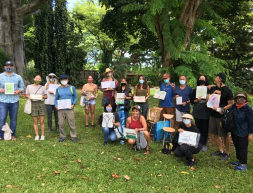 Photo Gallery of HHF’s Sketching Event at Foster Botanical Garden
