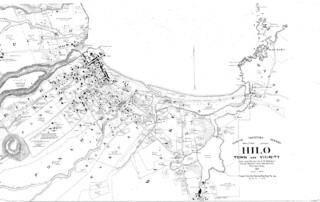 Historic Map of Hilo from Halena Kupuni Reynolds.