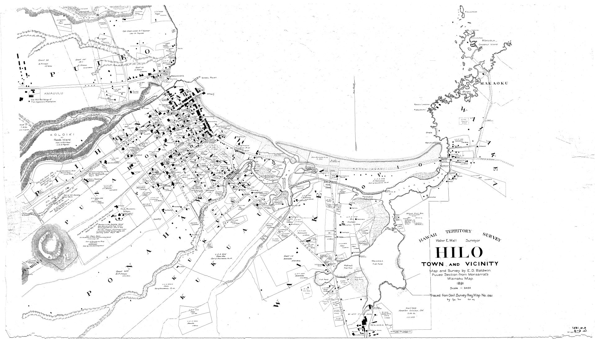 Video Replay Available The Hilo Story Map Project Presentation And   Reg Map 1561 Hilo Ca. 1891 V2 